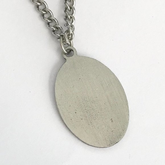 Vintage St Peregrine Cross Necklace Medal Catholic 24" Patron Saint of Cancer - Picture 9 of 12